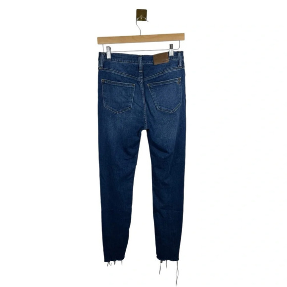 Madewell 9’’ Mid-Rise Skinny Button Front Jeans in Blue Size 26 - Picture 8 of 10